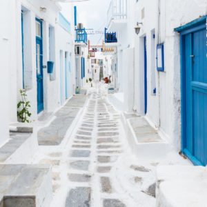 Mykonos streetview, Greece